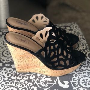 Charles David black wedges! Size 71/2. 🎀